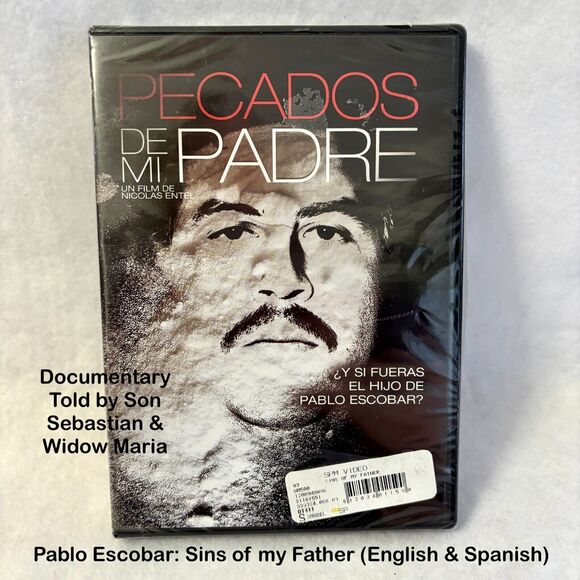 Pablo Escobar/Pecados De Mi Padre (English & Spanish)‎ Documentary DVD Movie - Picture 1 of 6